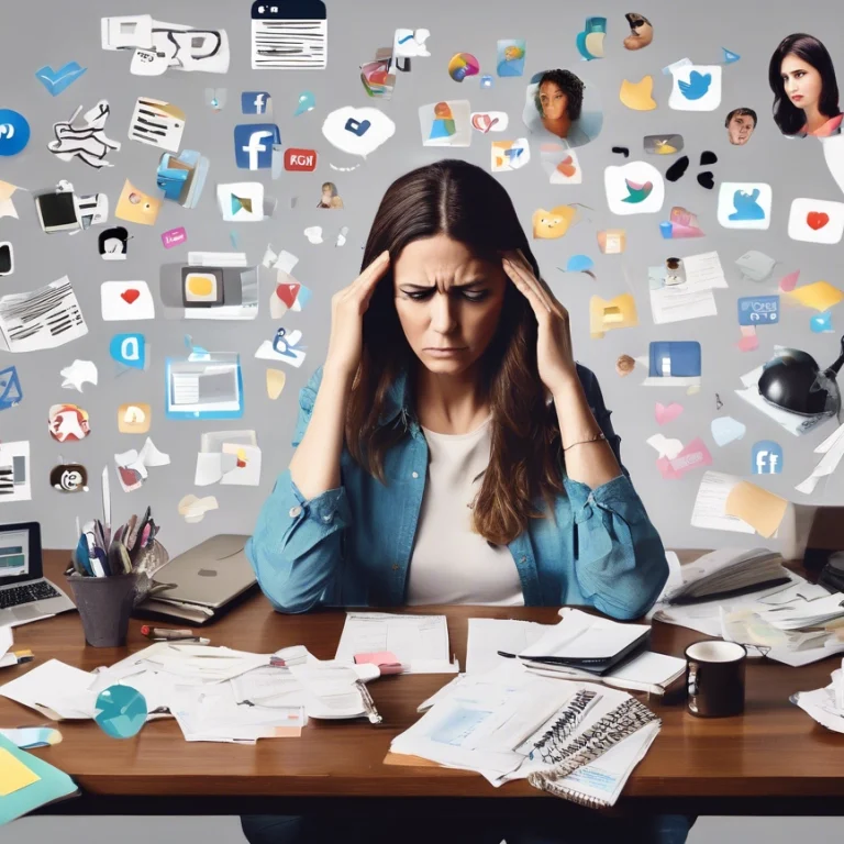 Lady overwhelmed with advice and choices